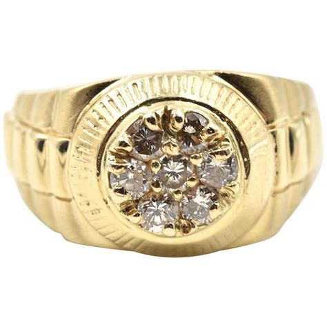 18 karat gold rolex ring